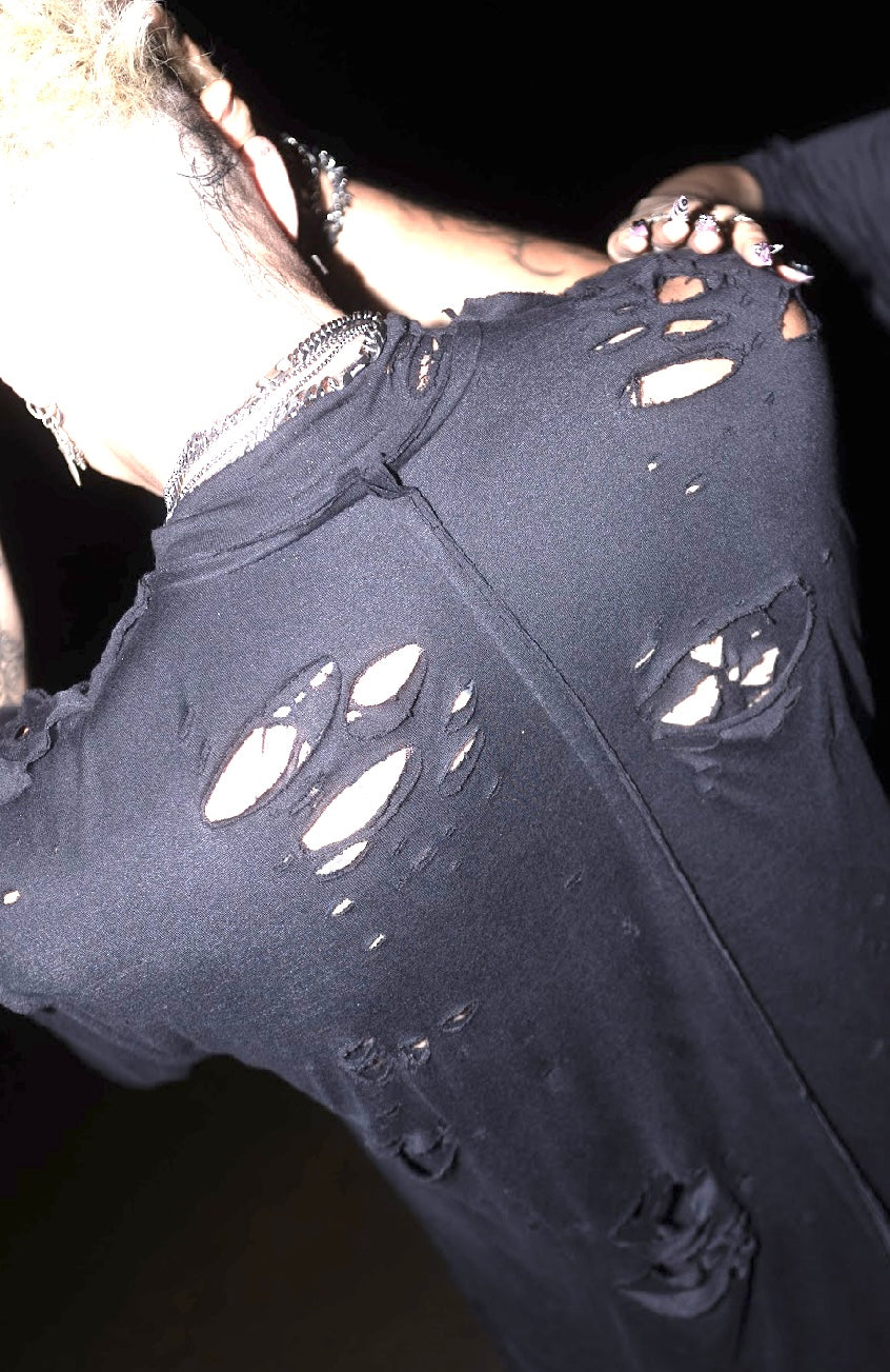 Crosses Inside Out Distressed tee