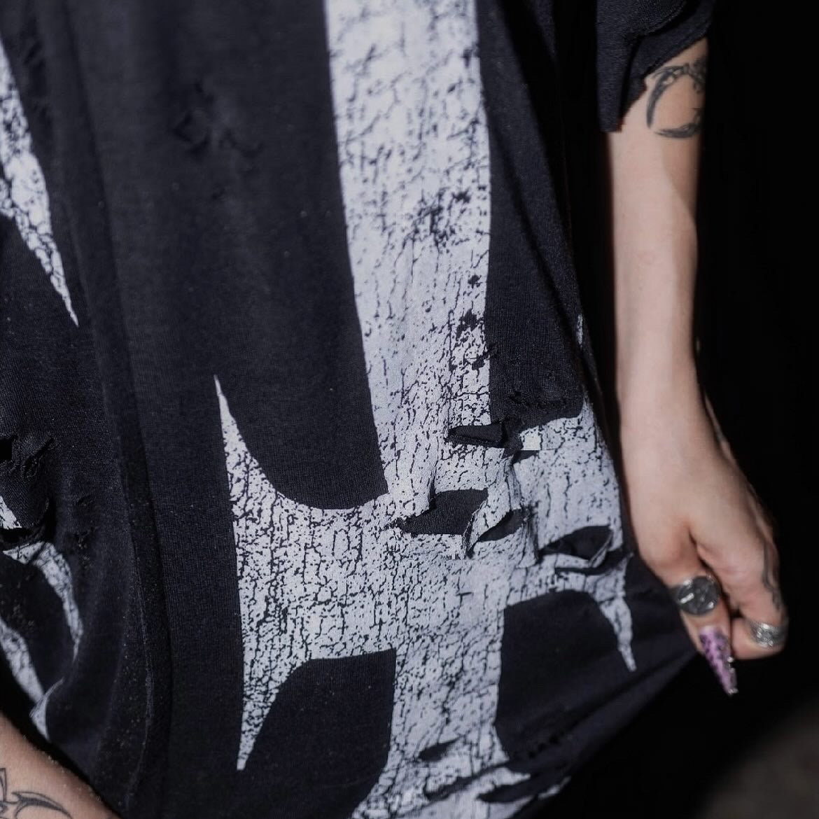 Crosses Inside Out Distressed tee