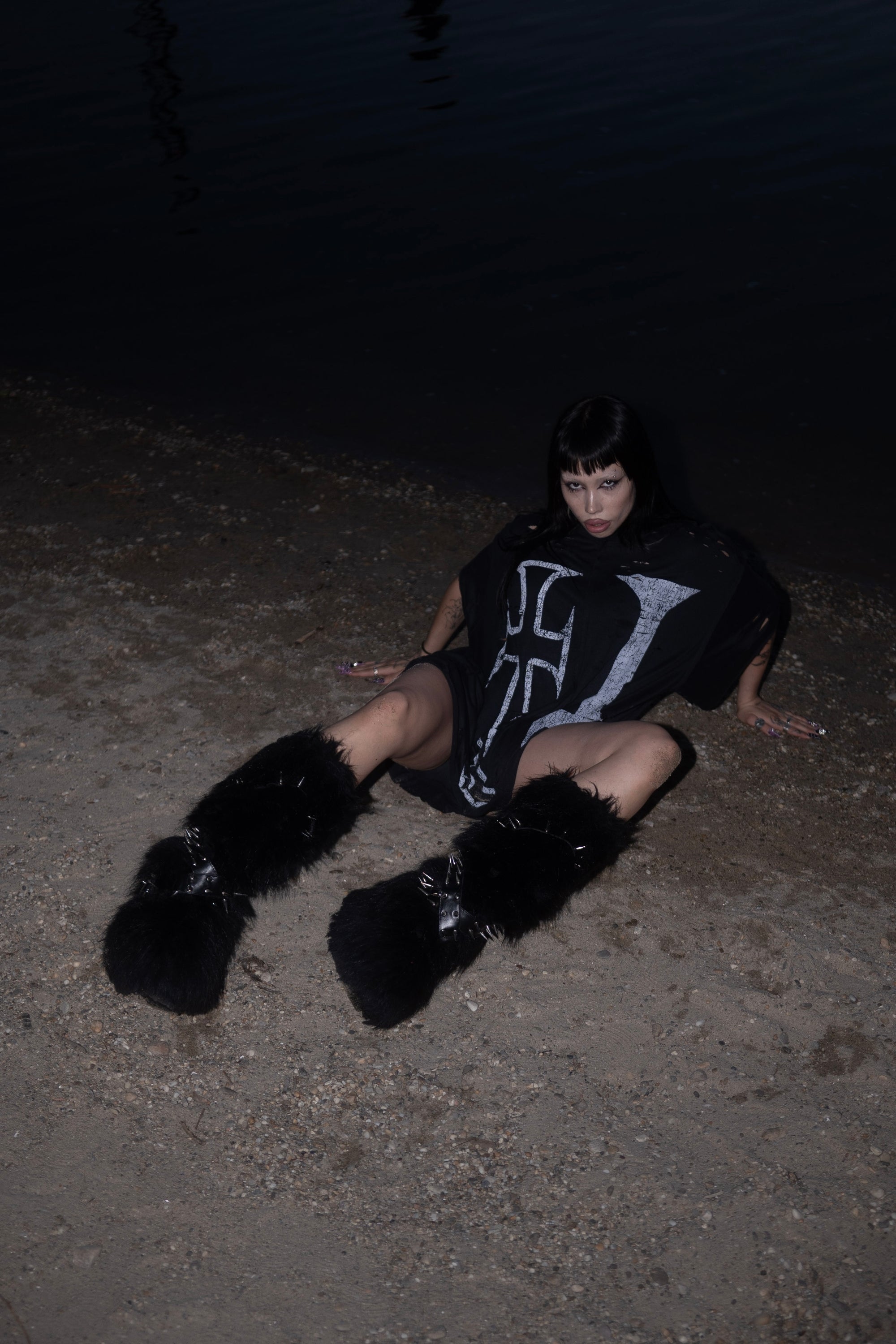 Crosses Inside Out Distressed tee
