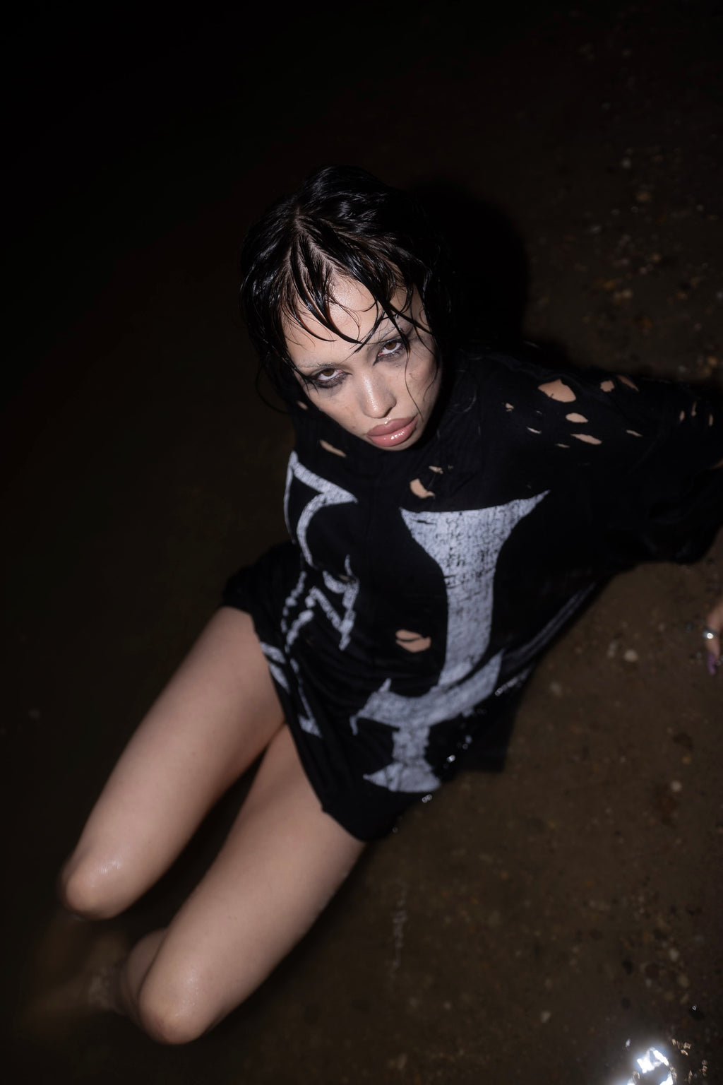 Crosses Inside Out Distressed tee