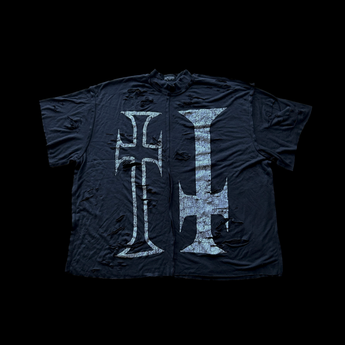 Crosses Inside Out Distressed tee